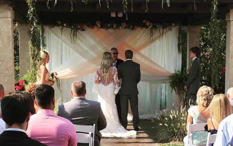 one option for ceremony set-up outdoors at the winery